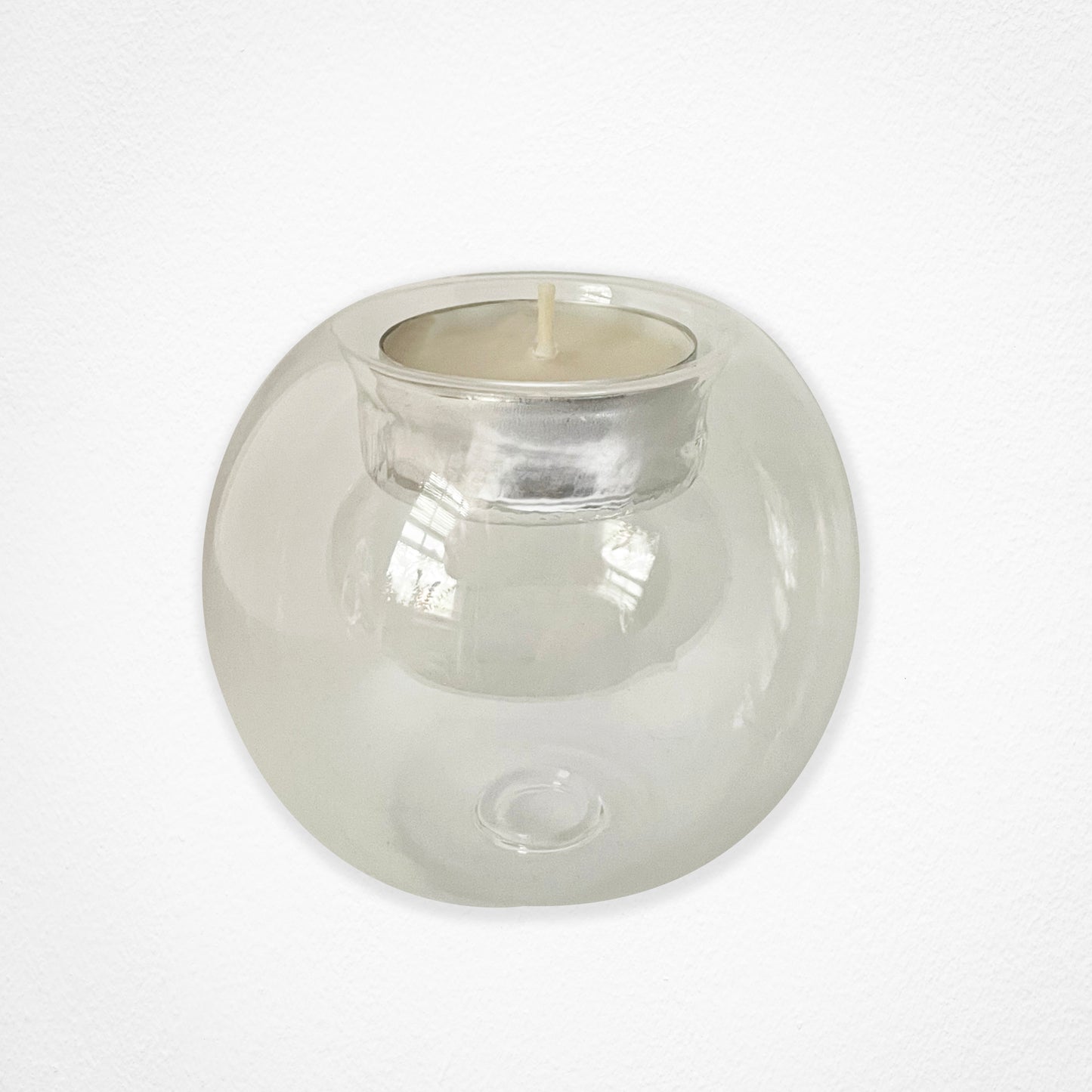 glass tea light bubble