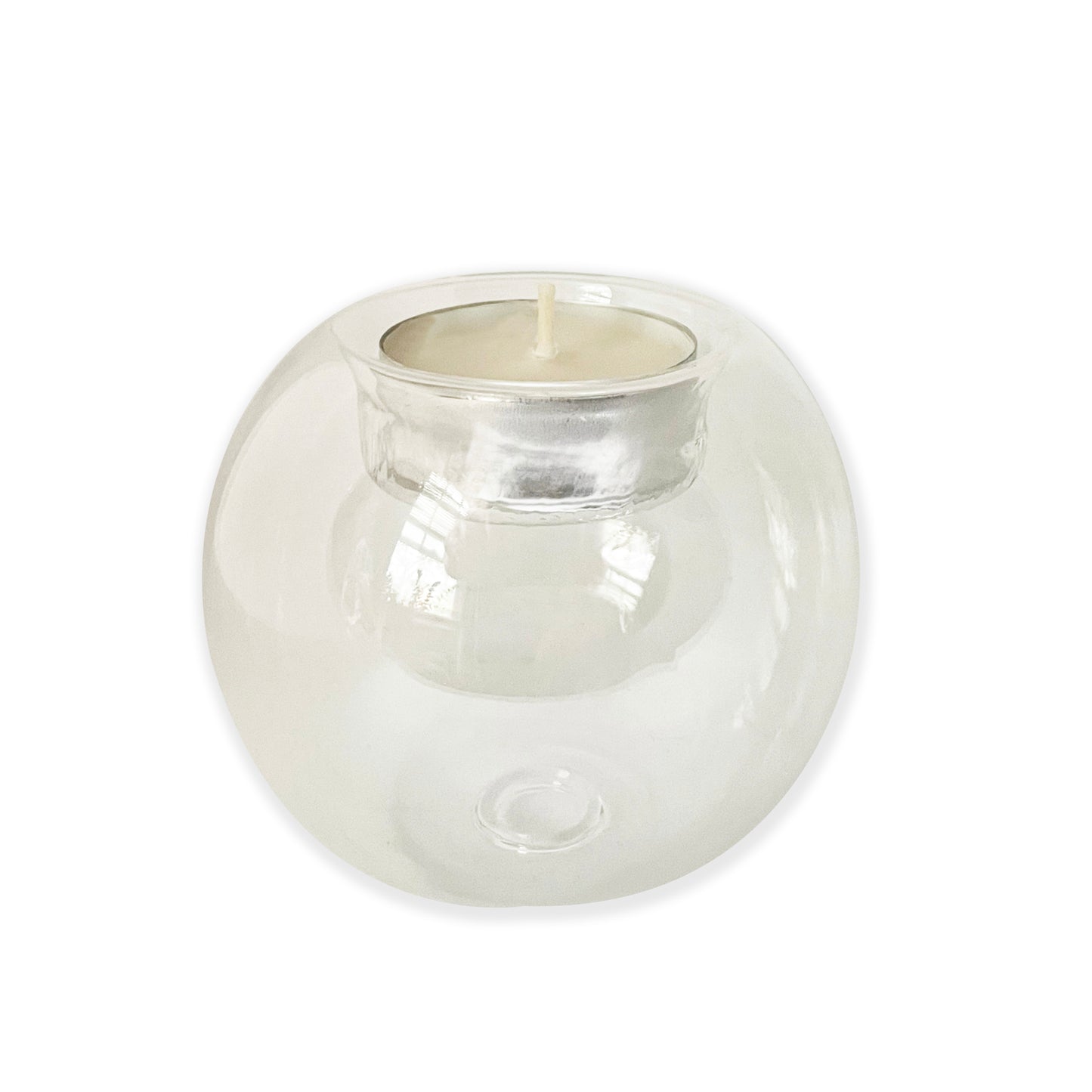glass tea light bubble