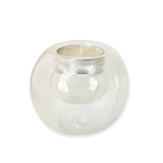 glass tea light bubble