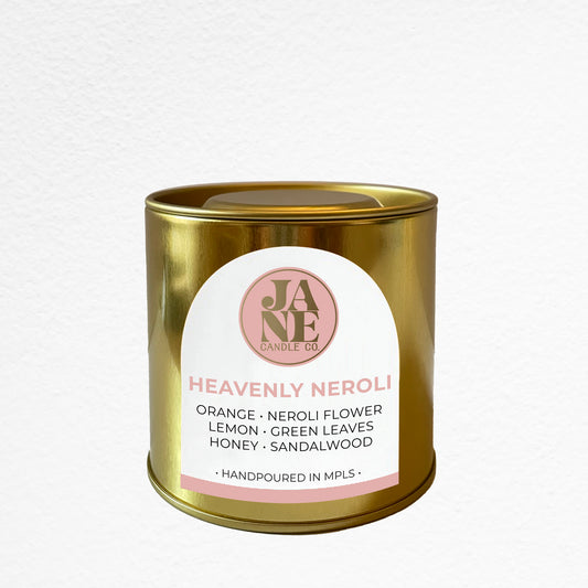 heavenly neroli 7.5 oz tin