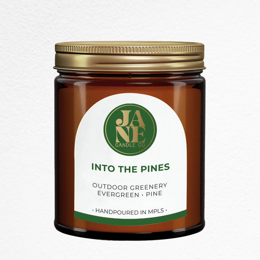 into the pines 9 oz jar
