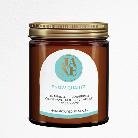 snow quartz 9 oz jar