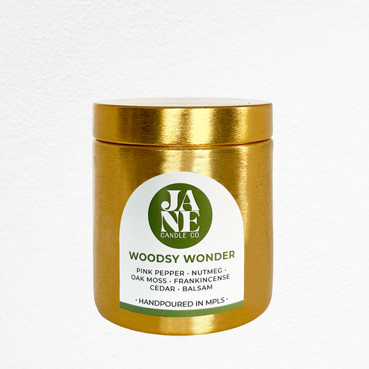 woodsy wonder 9 oz tin